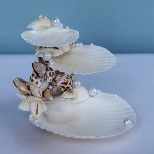 Pearl Grotto Tiered Shell Jewelry Holder