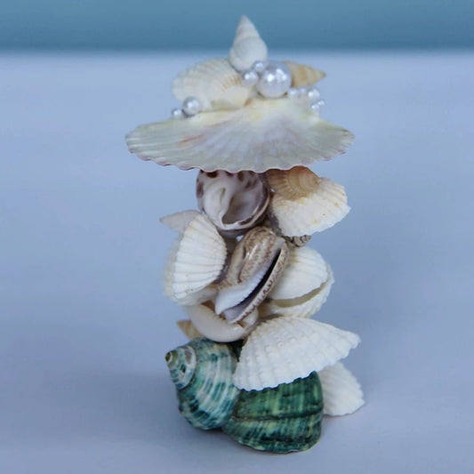 Pearl Grotto Tiered Shell Jewelry Holder