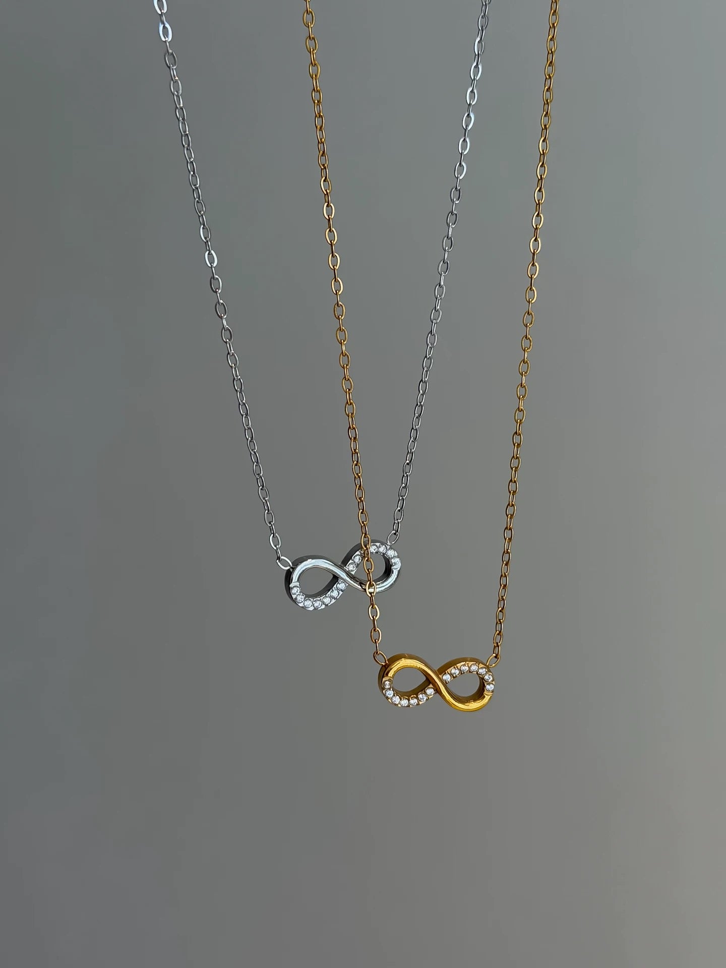 Silver Infinity Pendant Necklace