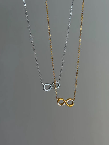 Silver Infinity Pendant Necklace