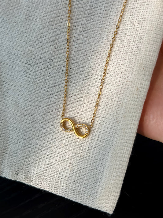 Gold Infinity Pendant Necklace