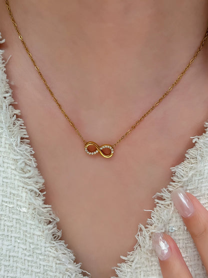 Silver Infinity Pendant Necklace