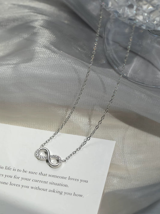 Silver Infinity Pendant Necklace