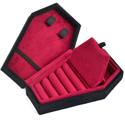 Midnight Black Coffin Jewelry Box