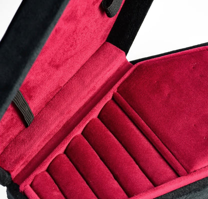 Midnight Black Coffin Jewelry Box