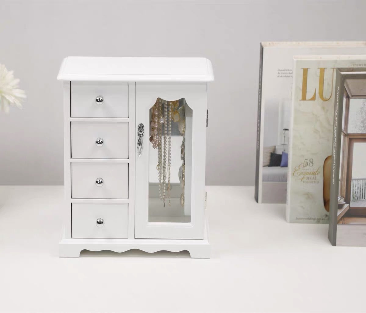 The Alabaster Manor Jewelry Cabinet