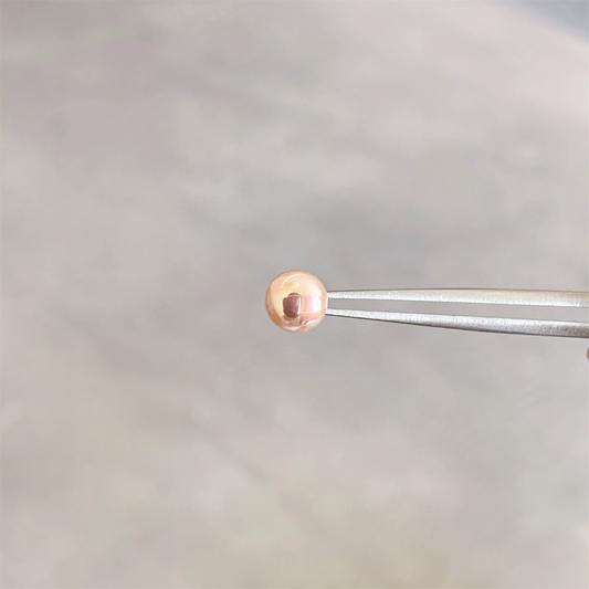 Rose Gold Classic Pearl Helix Stud