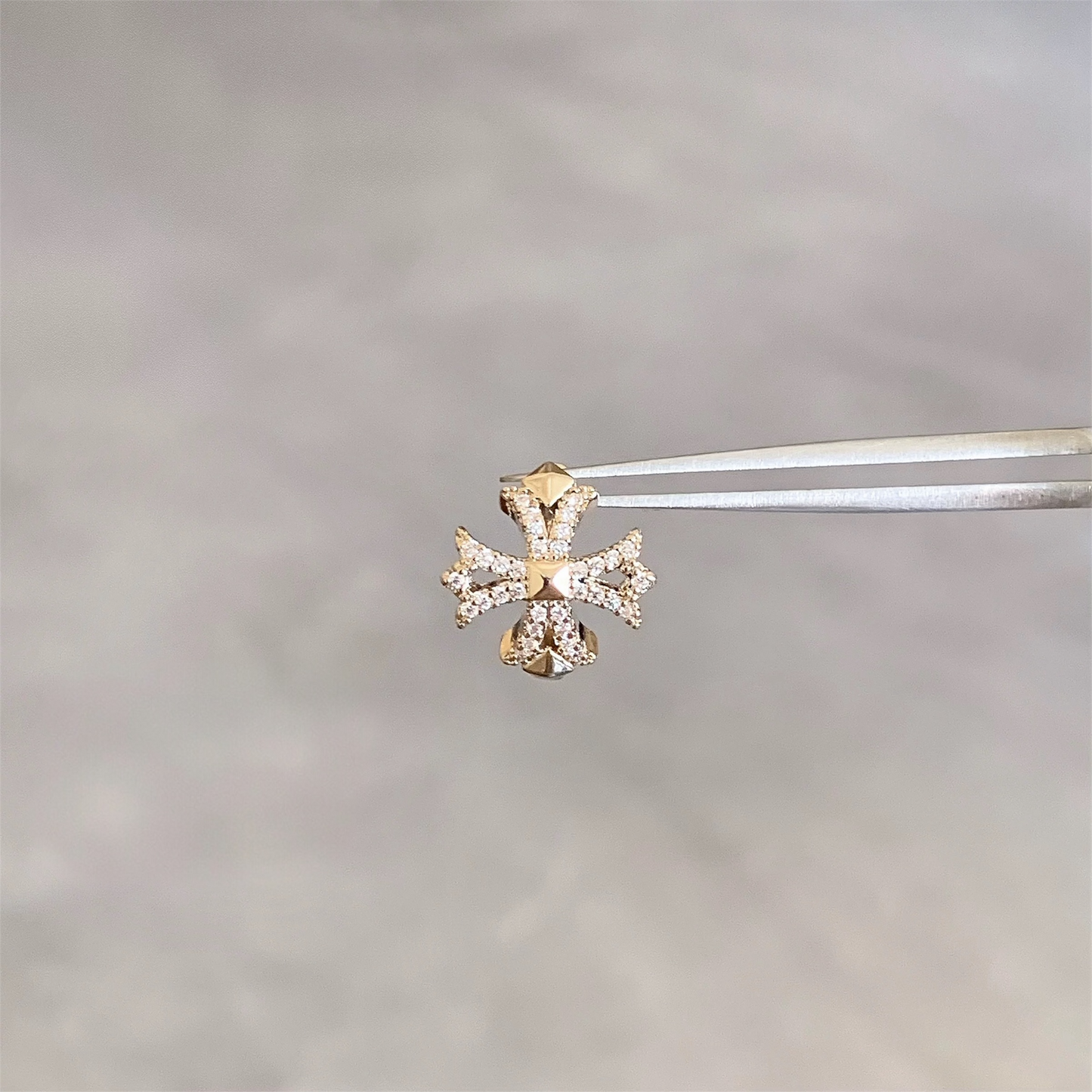 Gold Decorative Cross Piercing