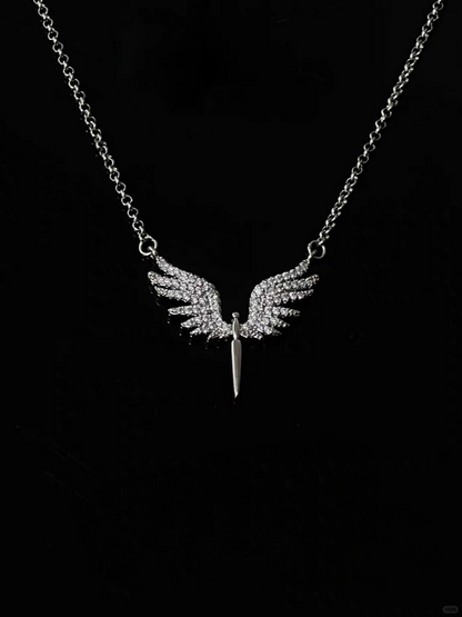 Winged Dagger Necklace