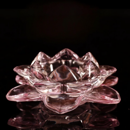 Glass Crystal Blossom Ring Holder