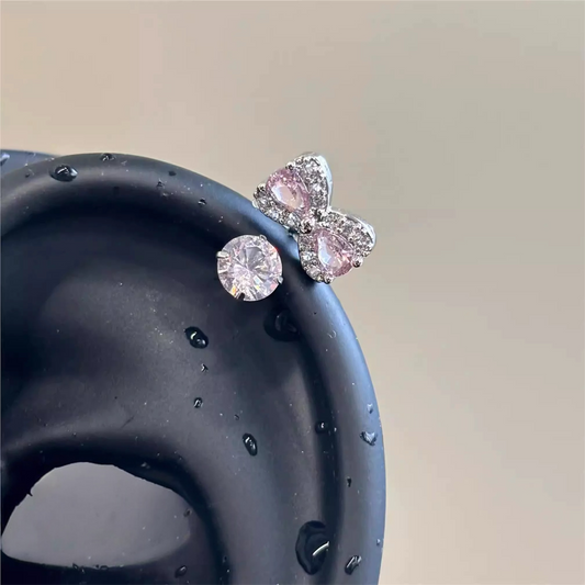 Gem Bow Helix Earrings