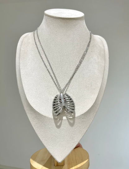 Heart-in-Cage Necklace