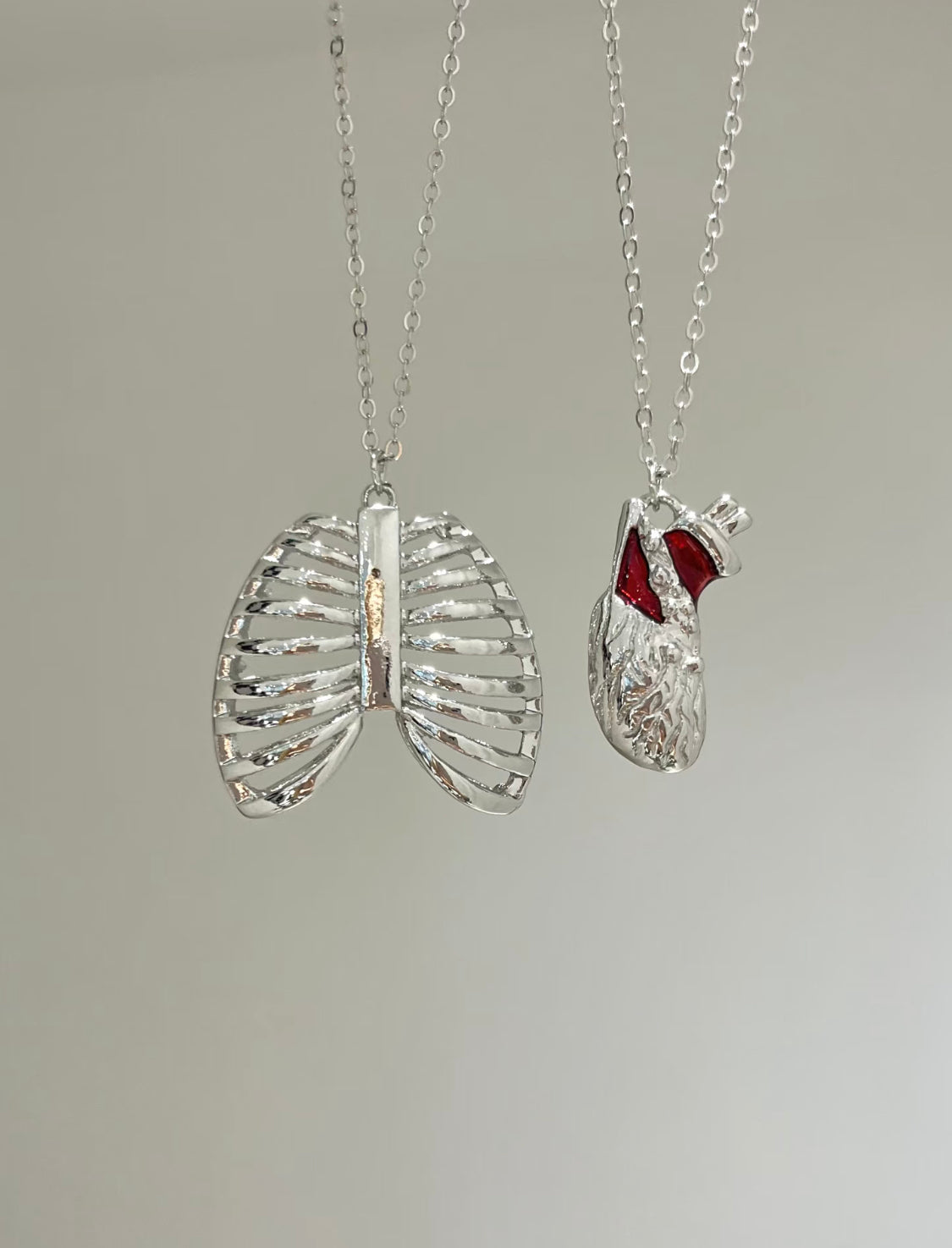 Heart-in-Cage Necklace