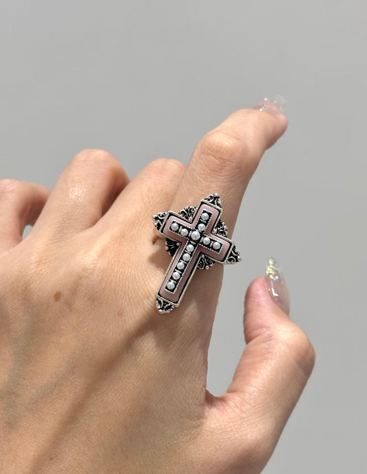 Victorian Pearl Cross