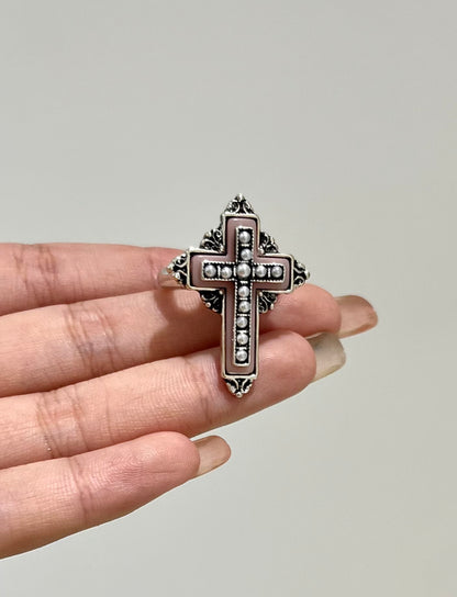 Victorian Pearl Cross