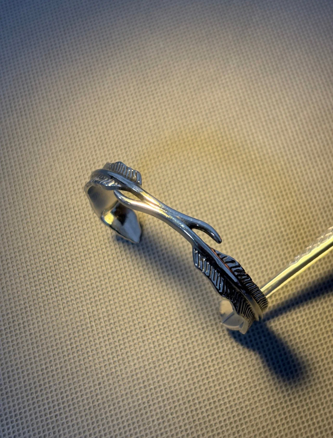 Silver Willow Leaf Branch Bangle