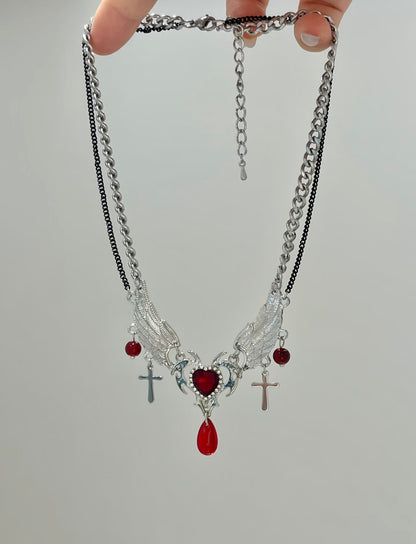 Sacred Heart of Wings Necklace