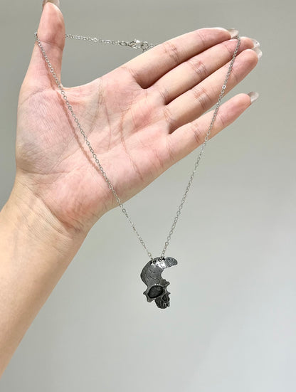 Crescent Cranium Necklace