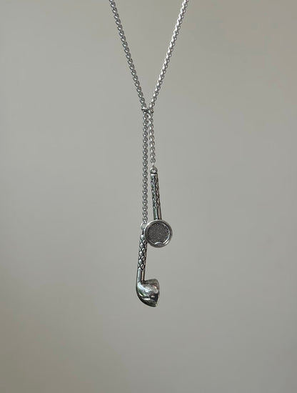 Earbud Pendant Necklace