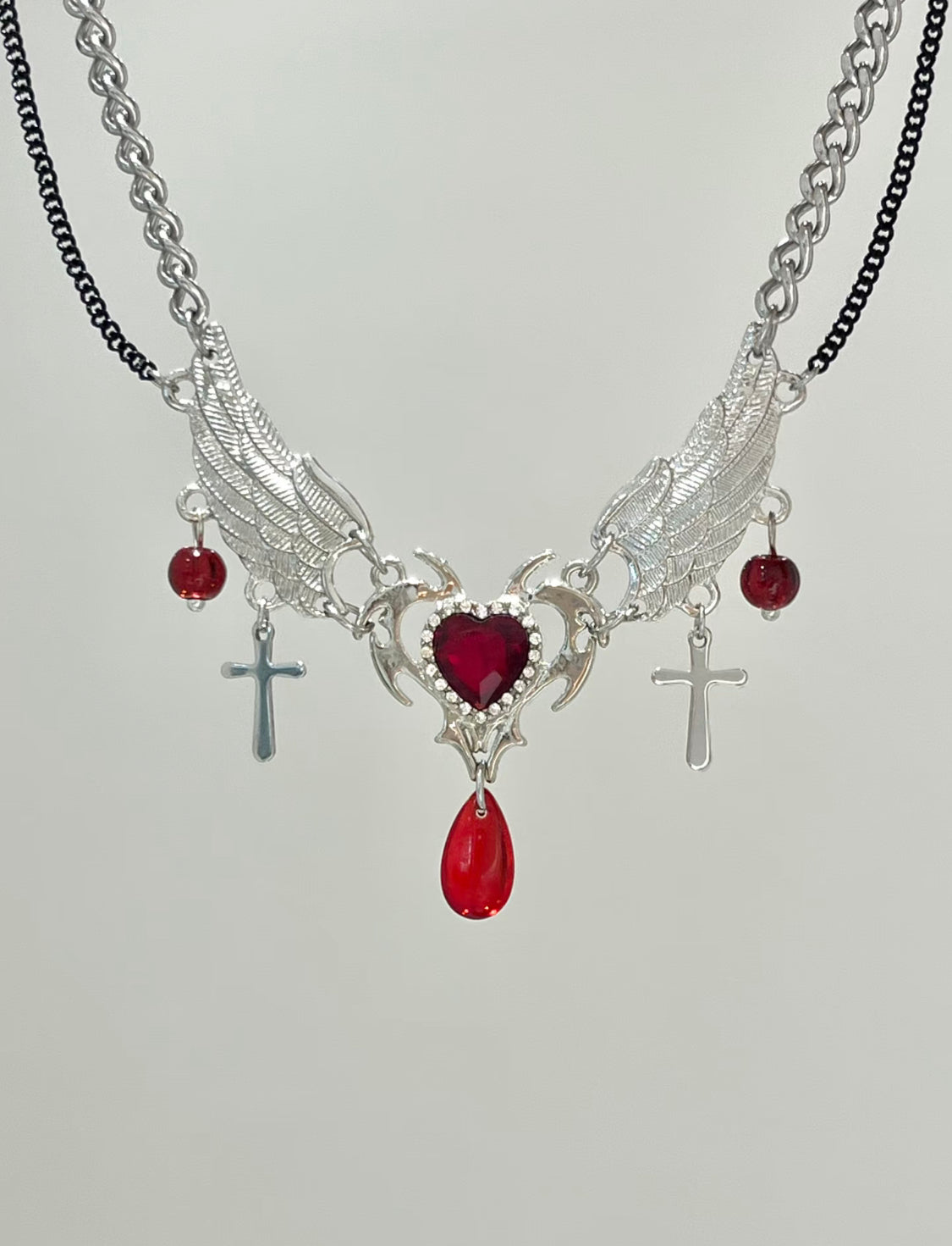 Sacred Heart of Wings Necklace