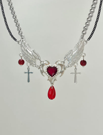 Sacred Heart of Wings Necklace