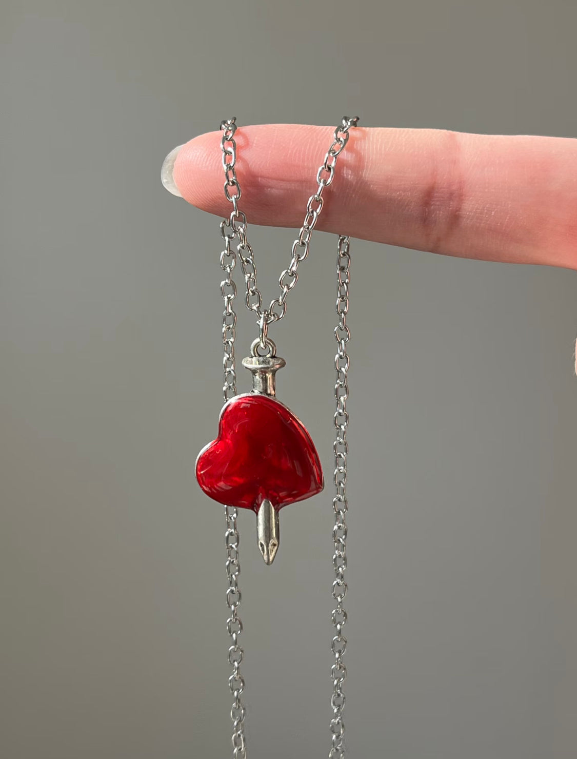 Nail Through the Heart Necklace