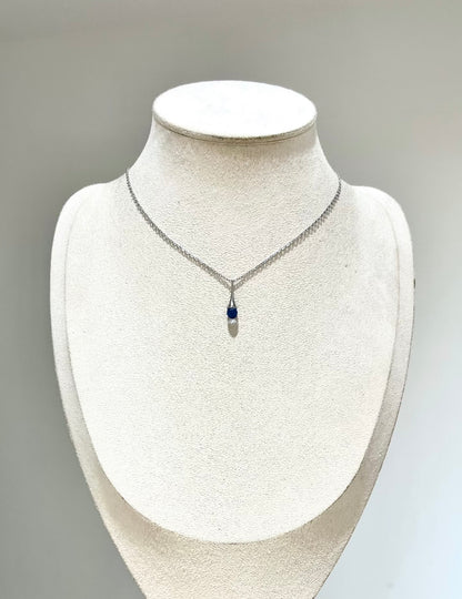 Sapphire Raindrop Pendant
