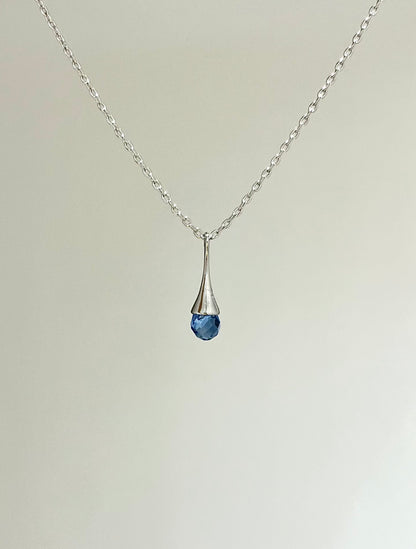 Sapphire Raindrop Pendant