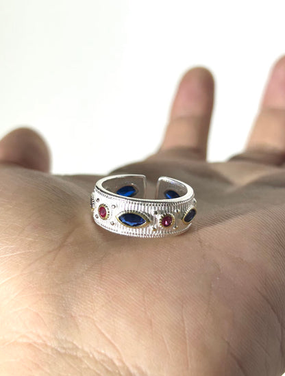 Regal Mosaic Adjustable Ring