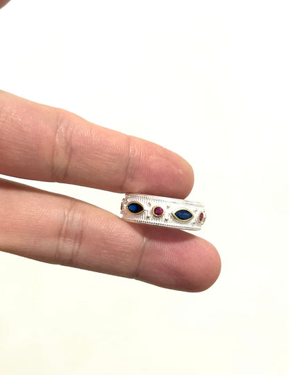 Regal Mosaic Adjustable Ring