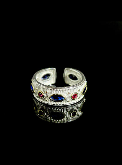 Regal Mosaic Adjustable Ring