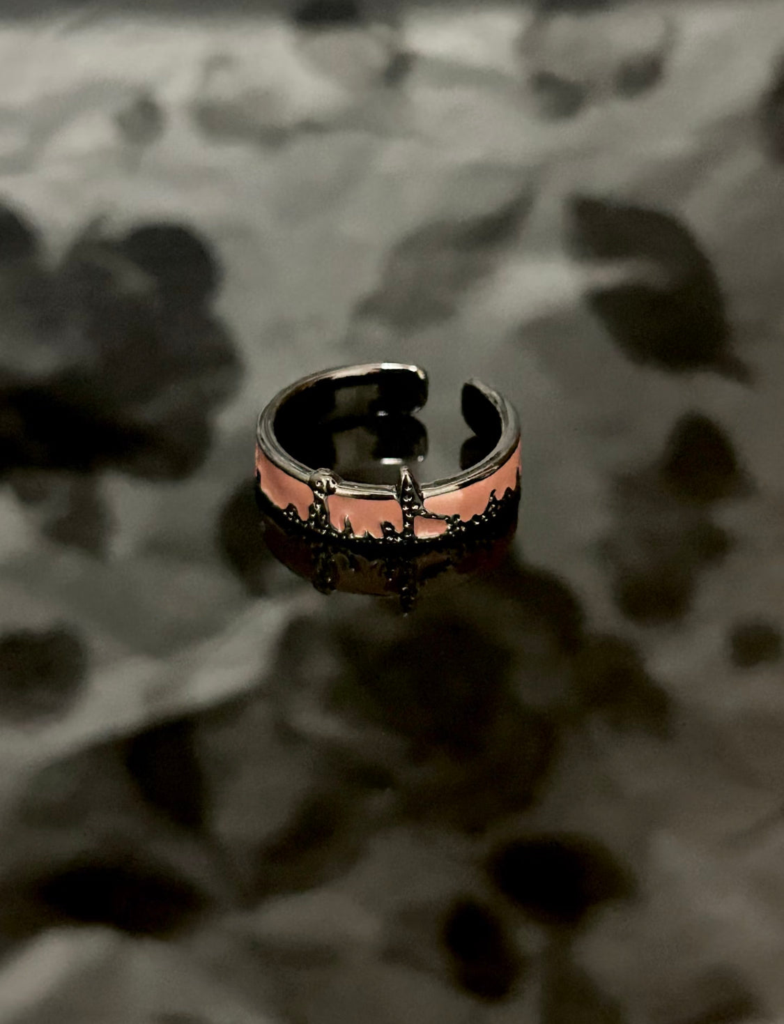 Midnight Skyline Enamel Ring