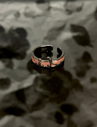 Midnight Skyline Enamel Ring