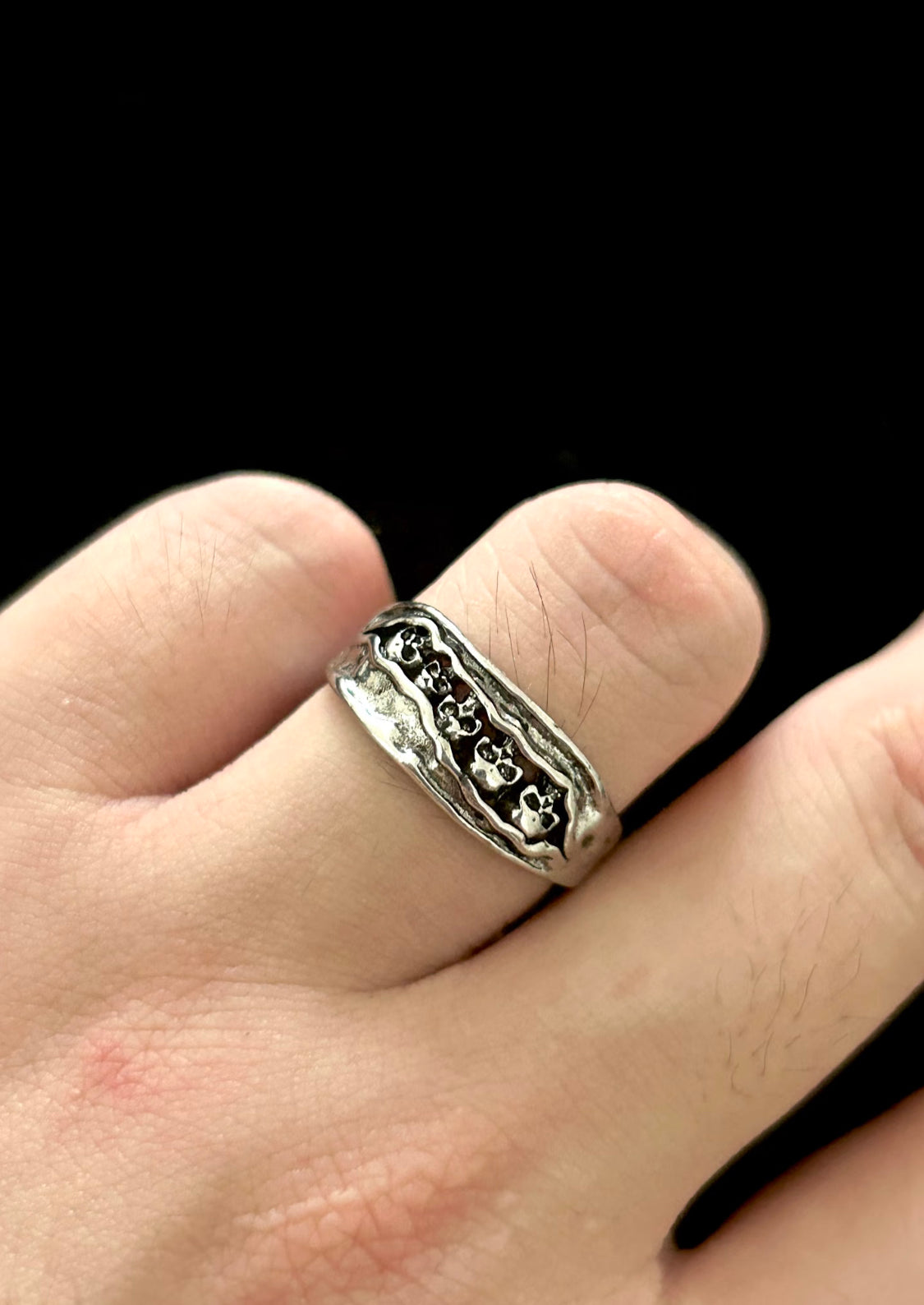 Pierced Heart Signet Ring