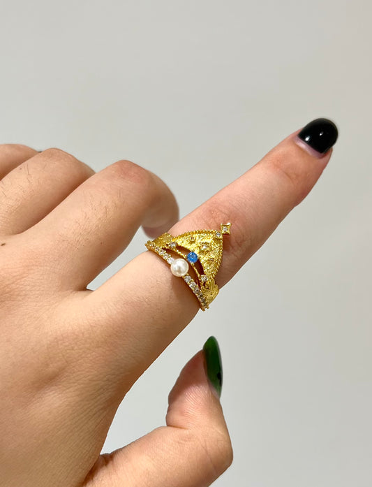 Azure Queen’s Crown Ring