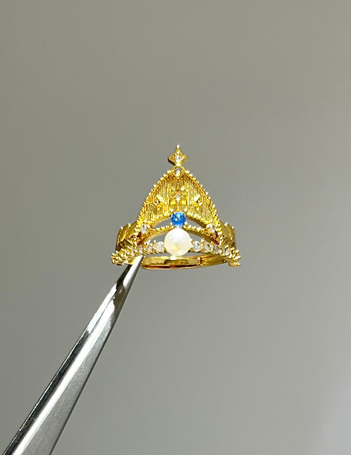 Azure Queen’s Crown Ring
