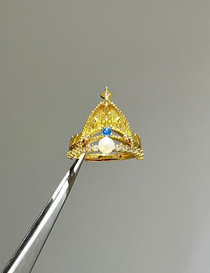 Azure Queen’s Crown Ring