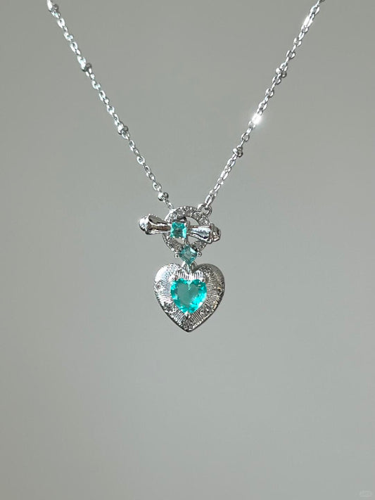 Sparkling Love Knot Necklace