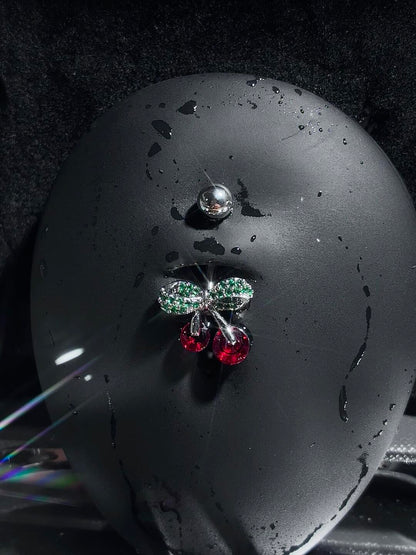 Sparkle Cherry Belly Ring