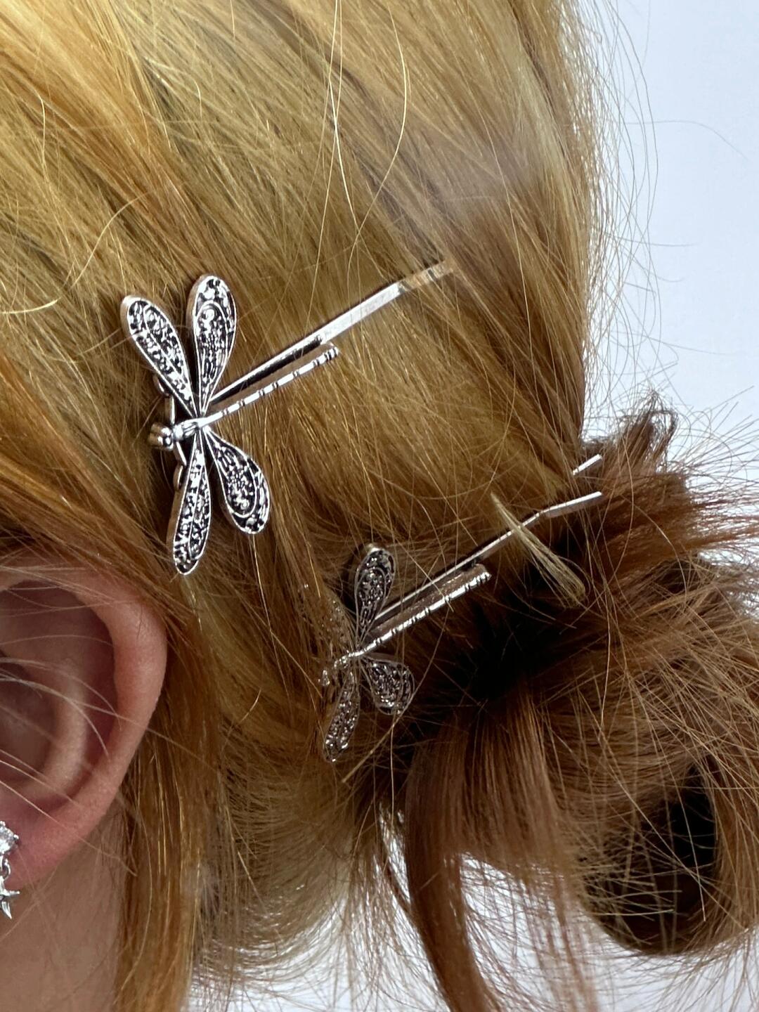 Twilight Dragonfly Hair Clips