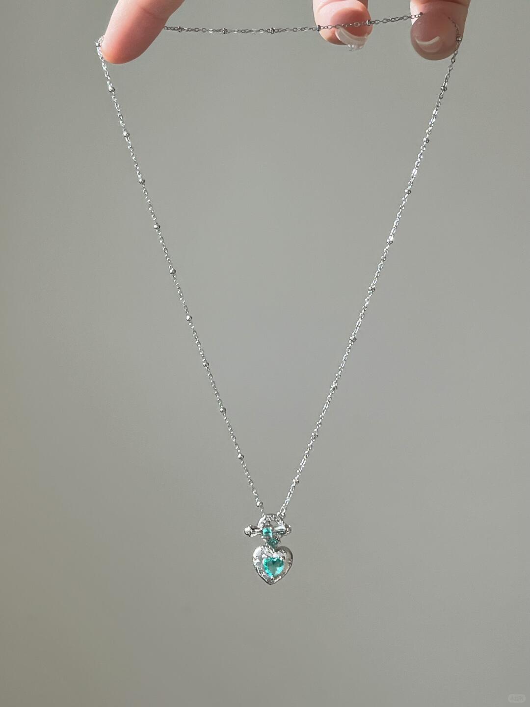 Sparkling Love Knot Necklace