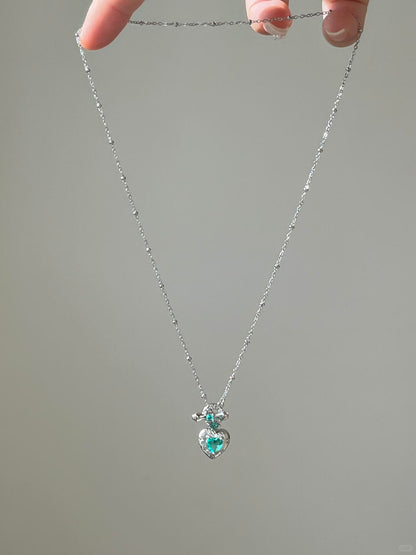 Sparkling Love Knot Necklace