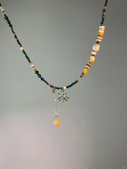 Bohemian Sunrise Beaded Necklace