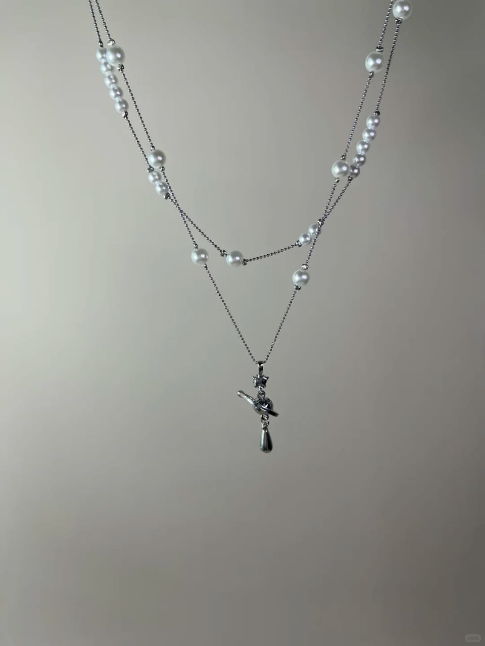 Mystic Blue Wing Dragonfly Drop Necklace