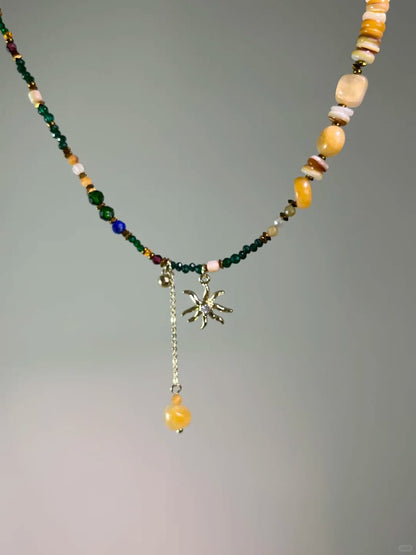 Bohemian Sunrise Beaded Necklace