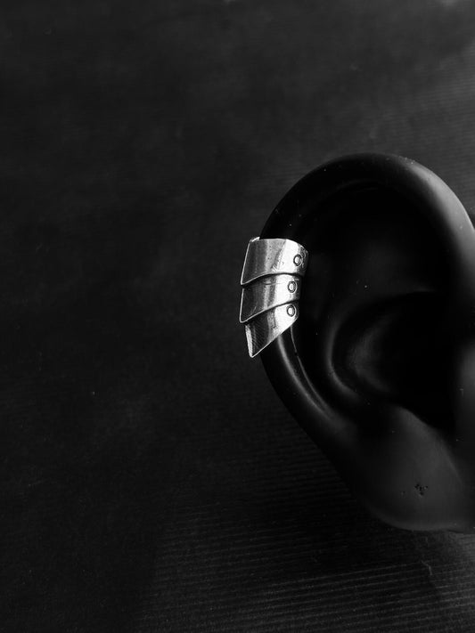 Knight Armor Helix Cuff Earrings