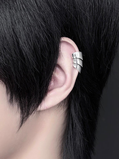 Knight Armor Helix Cuff Earrings