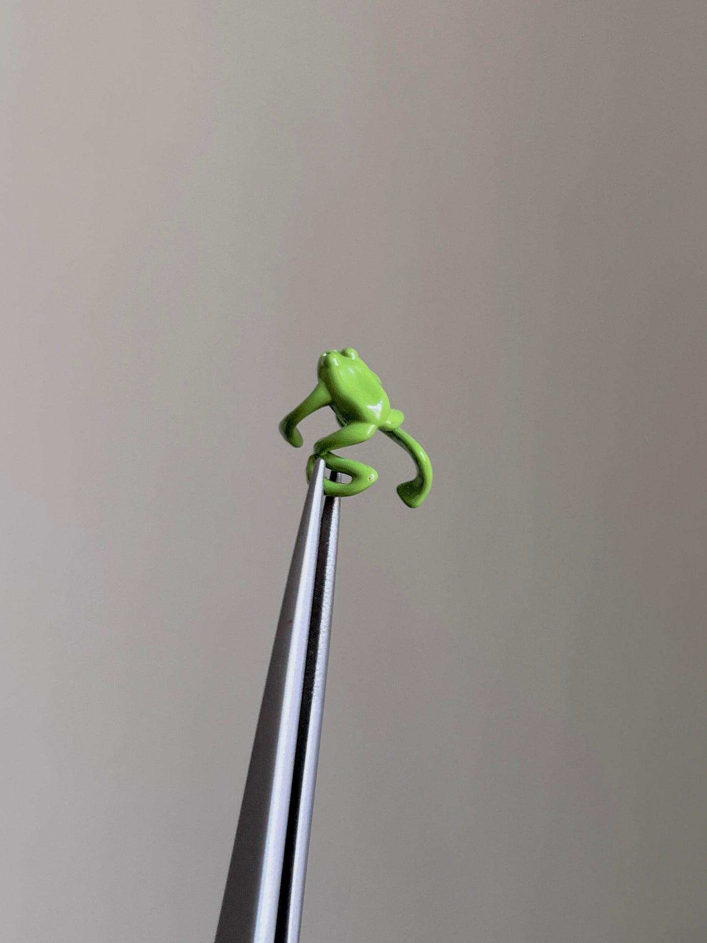 Green Frog Cuff Earrings