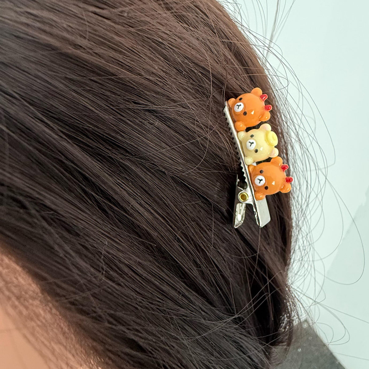 Rilakkuma & Korilakkuma Bear Trio Hair Clip