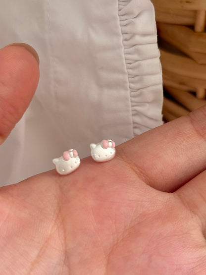 Little Kitty Face Studs